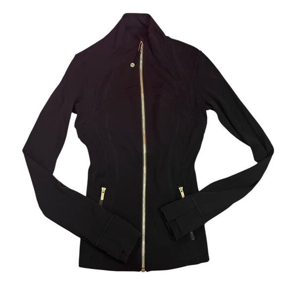 Lululemon Define Jacket Limited Edition Black / Gold Size 2 - Picture 1 of 3